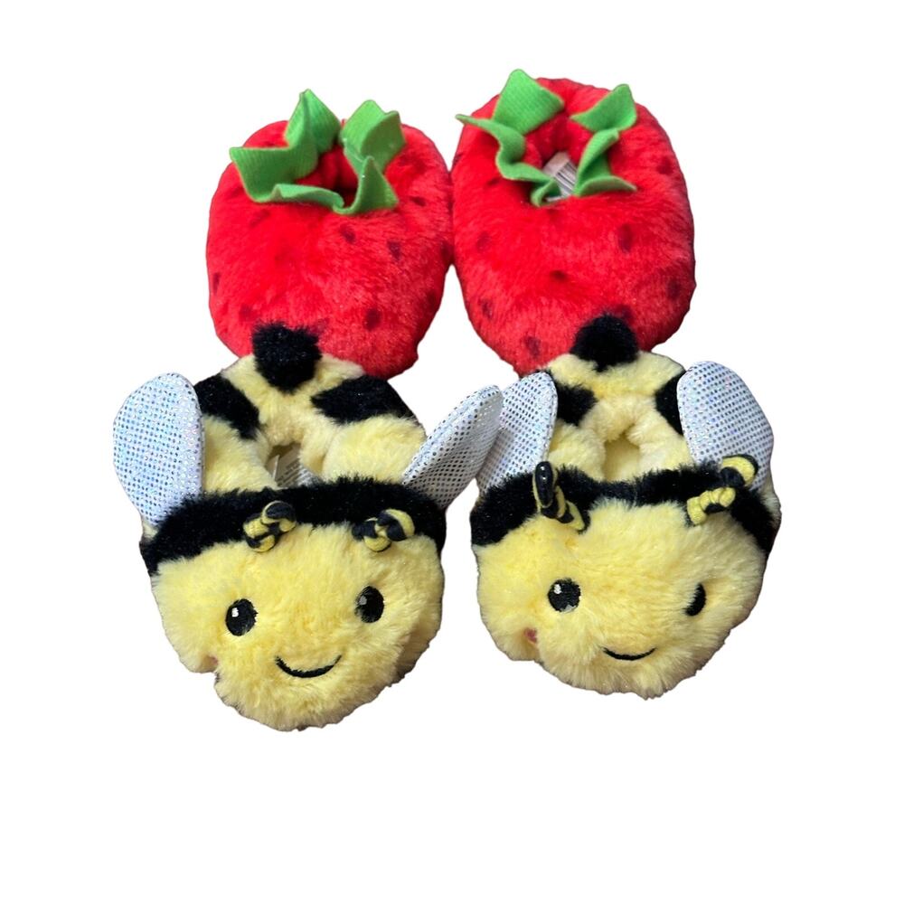 Moon & Stars 6-18M Infant Bumble Bee & Strawberry Slippers